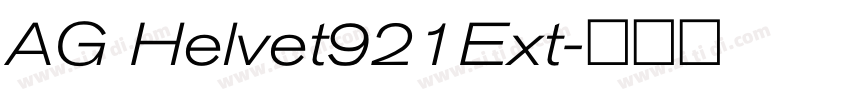 AG Helvet921Ext字体转换